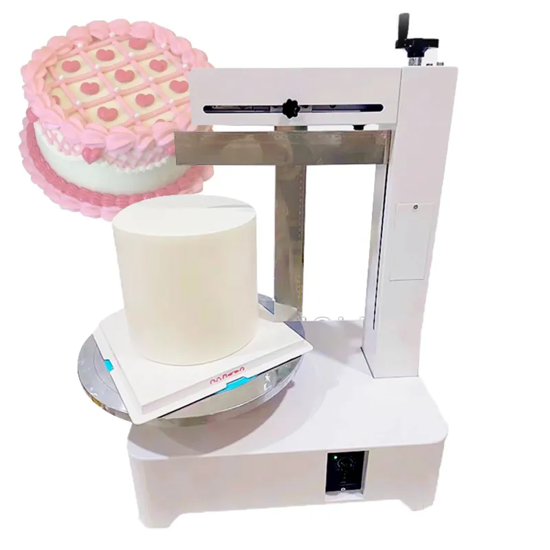 Automatic Birthday Cake Decorating Icing Frosting Machine Commercial Round  Cake Cream Spreading Machine From Lewiao0, $673.37