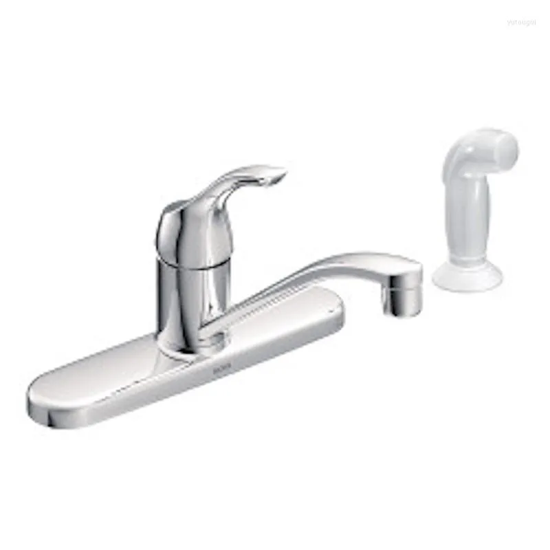 キッチン蛇口moen adler one handle chrome Faucet with Side Sprayer