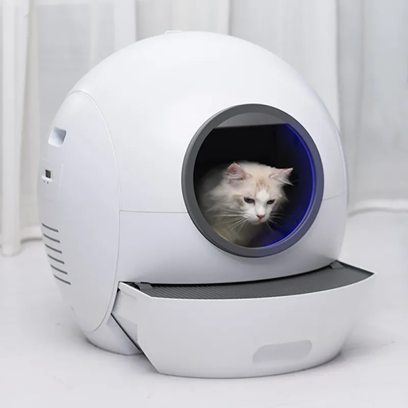 Autres fournitures pour chats Nettoyage automatique du bac à litière pour chat Bac à sable Toilettes pour chats Déodorant intelligent fermé Toilette pour chat Pelletage automatique des excréments Fournitures pour animaux de compagnie 230314