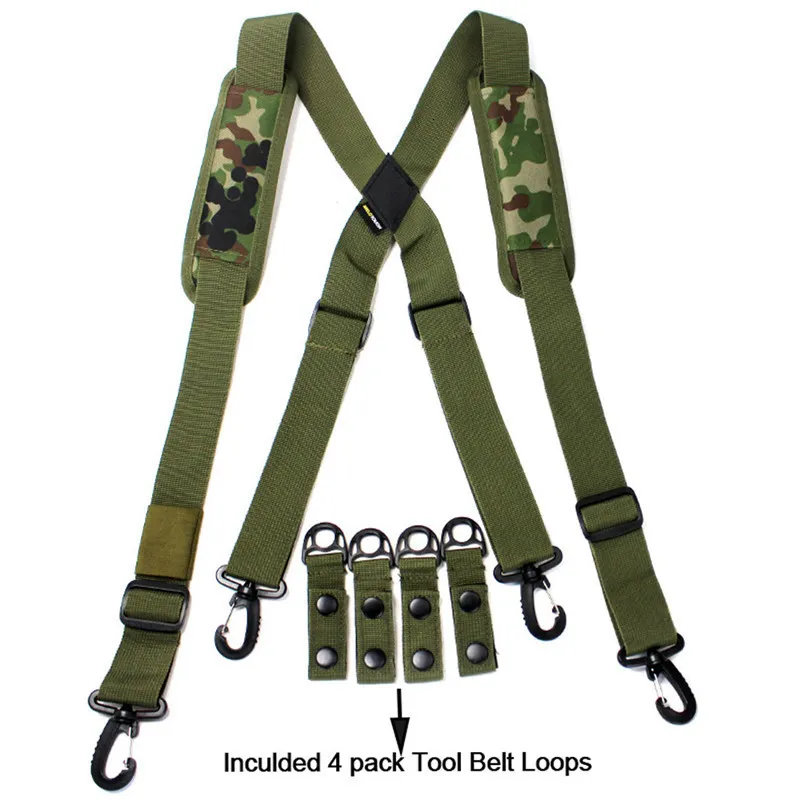 MeloTough Tactical Army Suspenders With Adjustable Shoulder Strap
