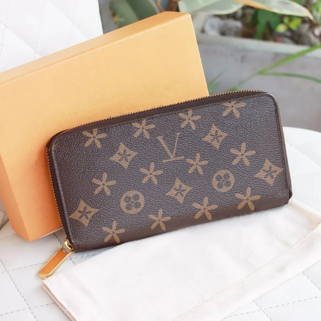 klassische Zippy-Brieftasche M42616 N61264 Kartenetui aus echtem Leder 7a Reisepasshüllen für Herren, Luxus-Designer-Mode-Schlüsseltasche, lange Geldbörsen für Damen, Handgelenks-Schlüsselanhänger-Tasche