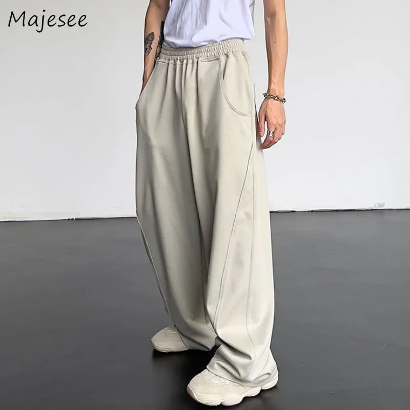 Summer High Street Hip Hop wide leg trouser pants for Men