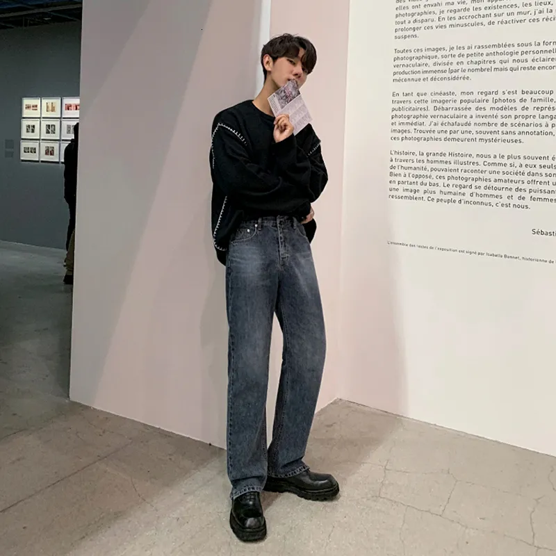 とんでちょ DHgate.com:Vintage Korean Straight Jeans for Men | Trendy