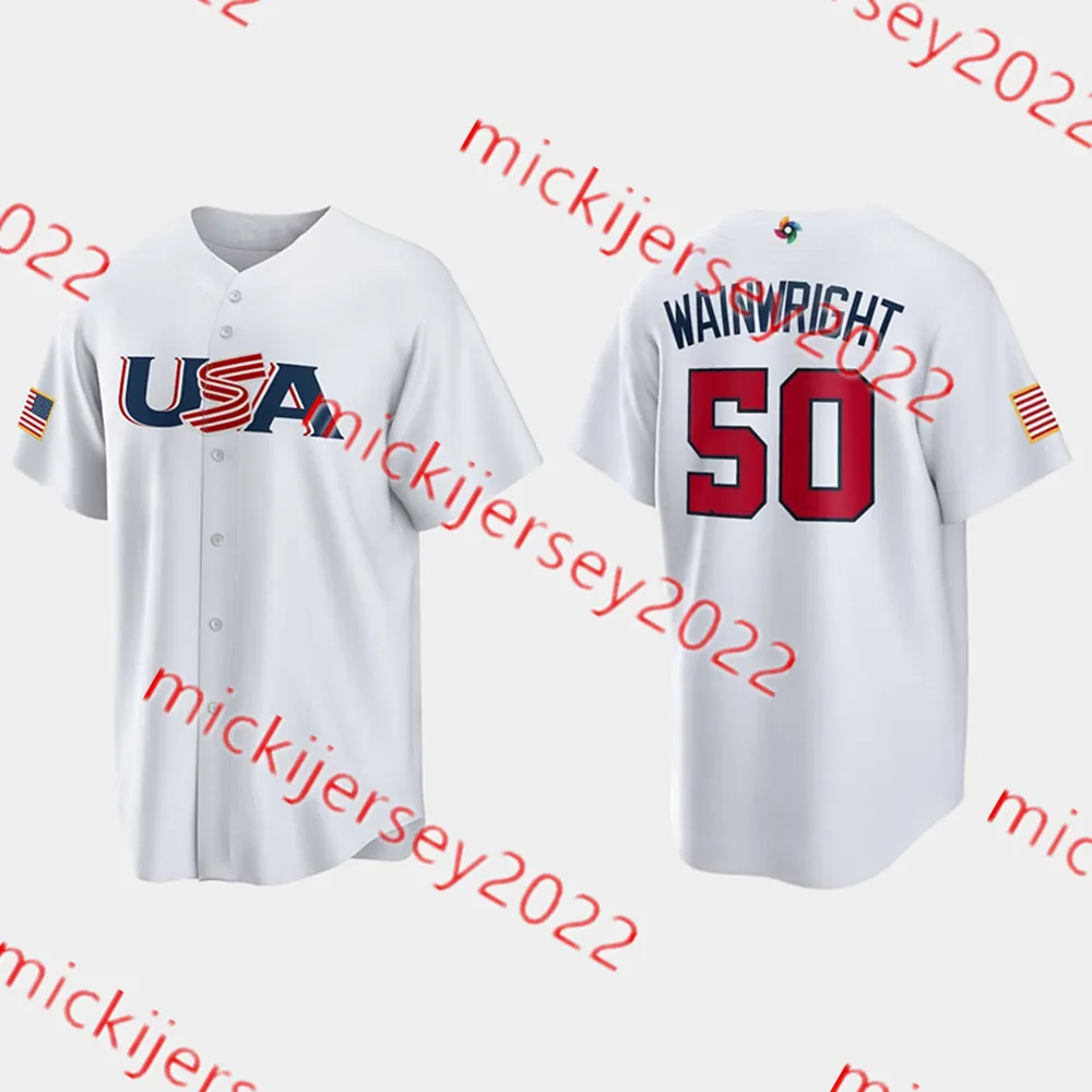 WBC USA ユニフォーム Custom Stitched 2023 WBC USA Baseball Jersey Mens Youth 33 Lance