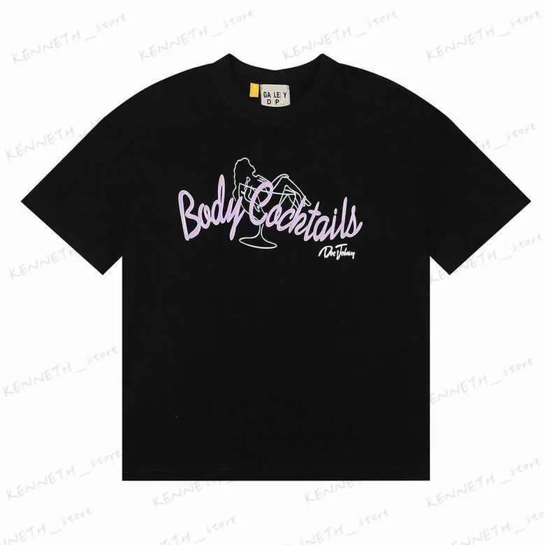 Мужские футболки 2023SS Body Cocktails Toymaker Stop-галерея Tees Depts T Рубки мужские женские дизайнер только выходные батареи.