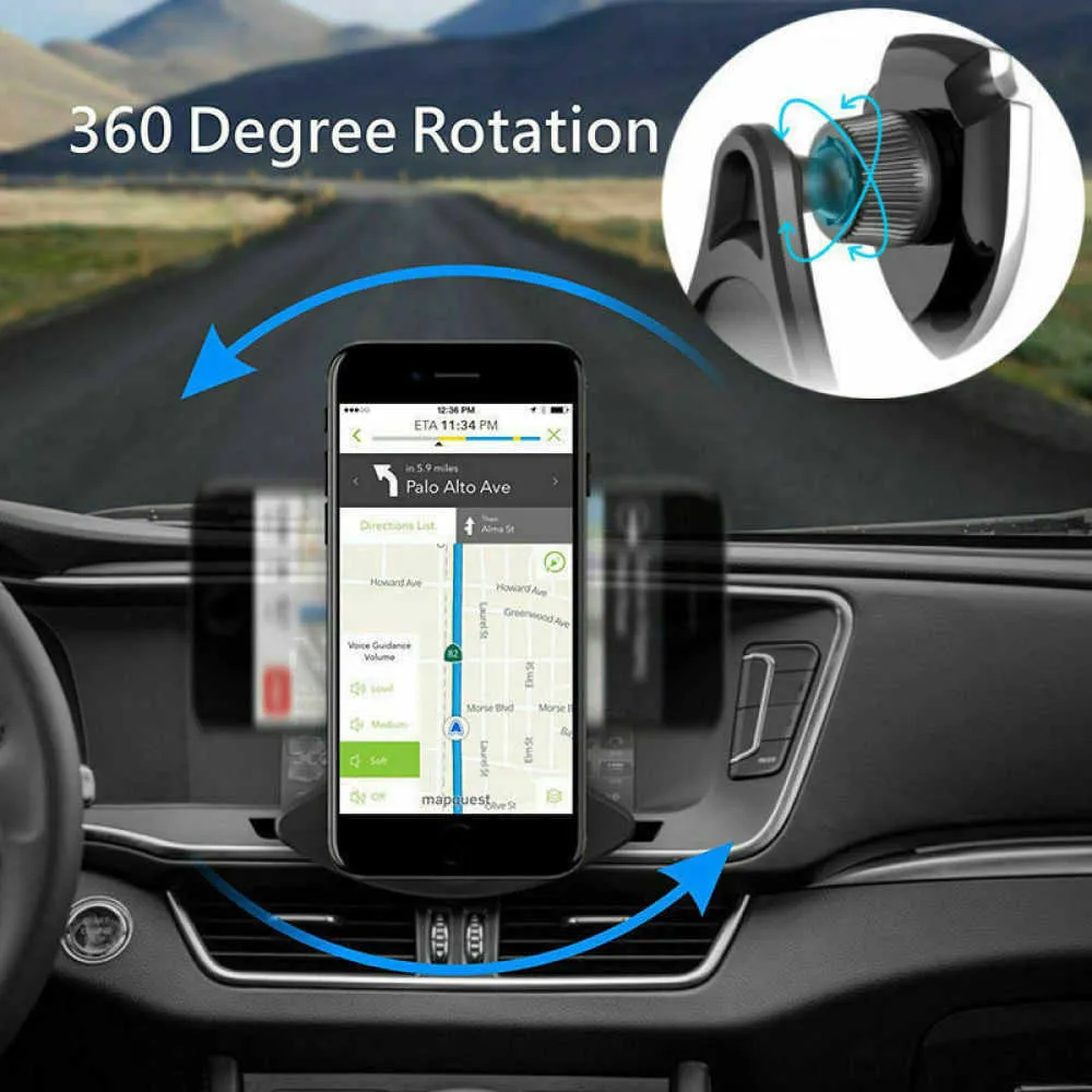 Cell Phone Mounts Holders 360 Degree Car Phone Holder Magnetic Universal Magnet Phone Mount CD Slot Mobile Phone Holder Car Mobile Cell Phone Holder Stand