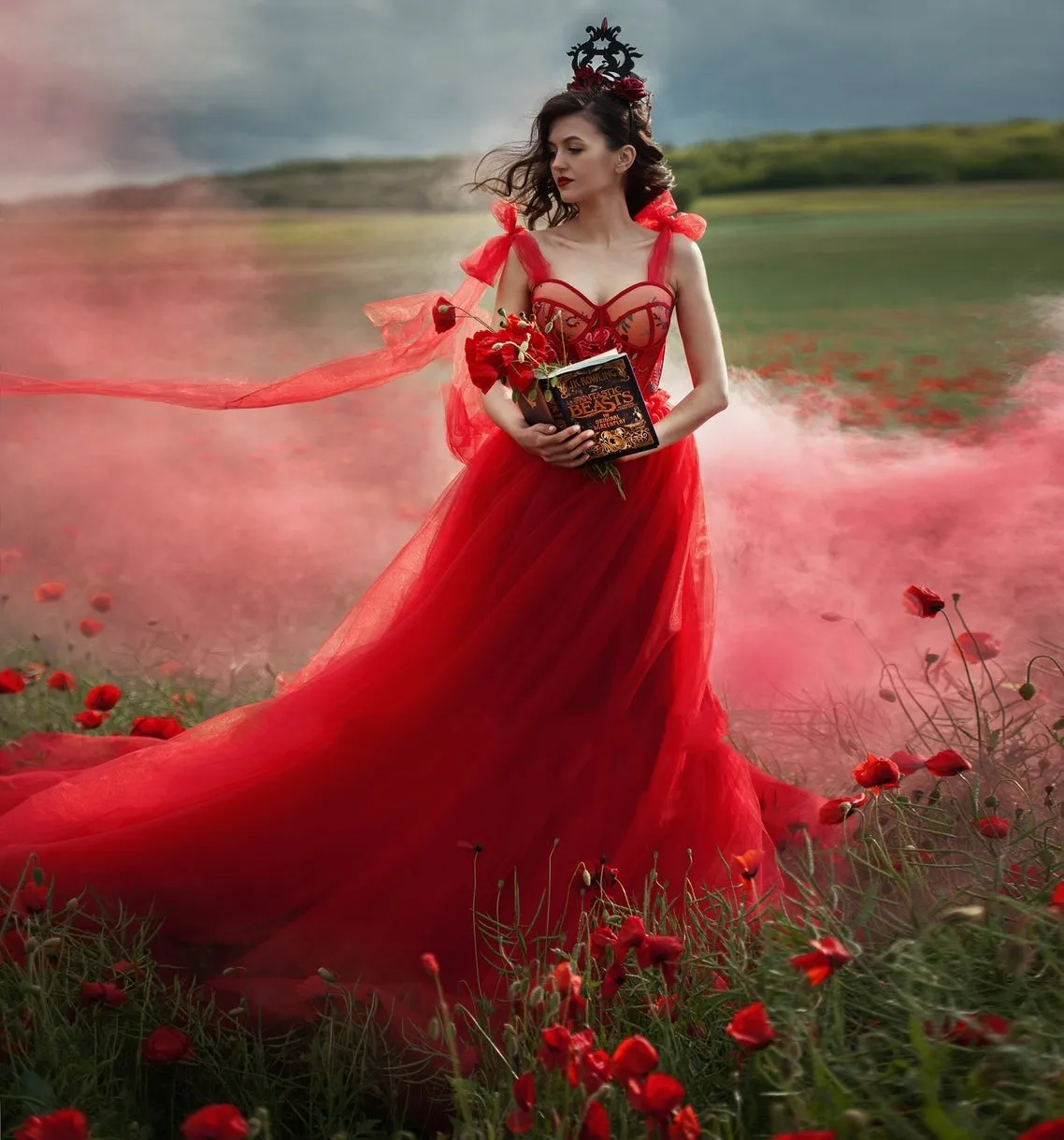 Ciemnoczerwony tiul wieczorny sukienka formalna boksowe paski Układ Bustier koronkowy w górę A-Line Prezenta