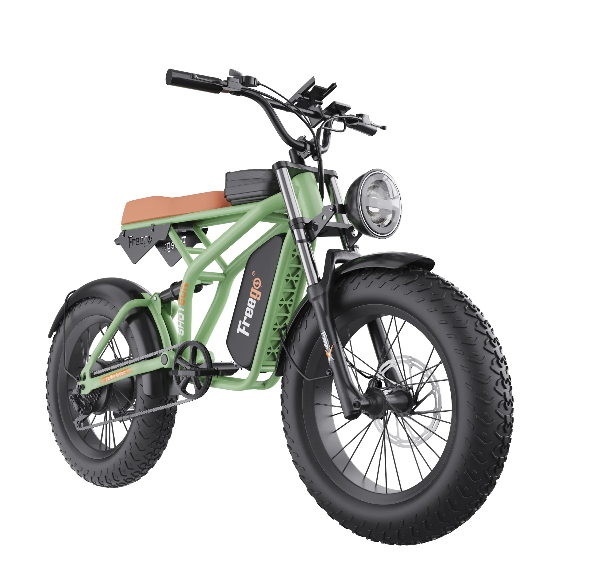 Freego Fat Tire Electric Bike 20'' 1400W Off-Road E Bike with 48V 22.5Ah Removable Battery 45 Miles Max Speed Electric Bikes Urban Electric Bicycle