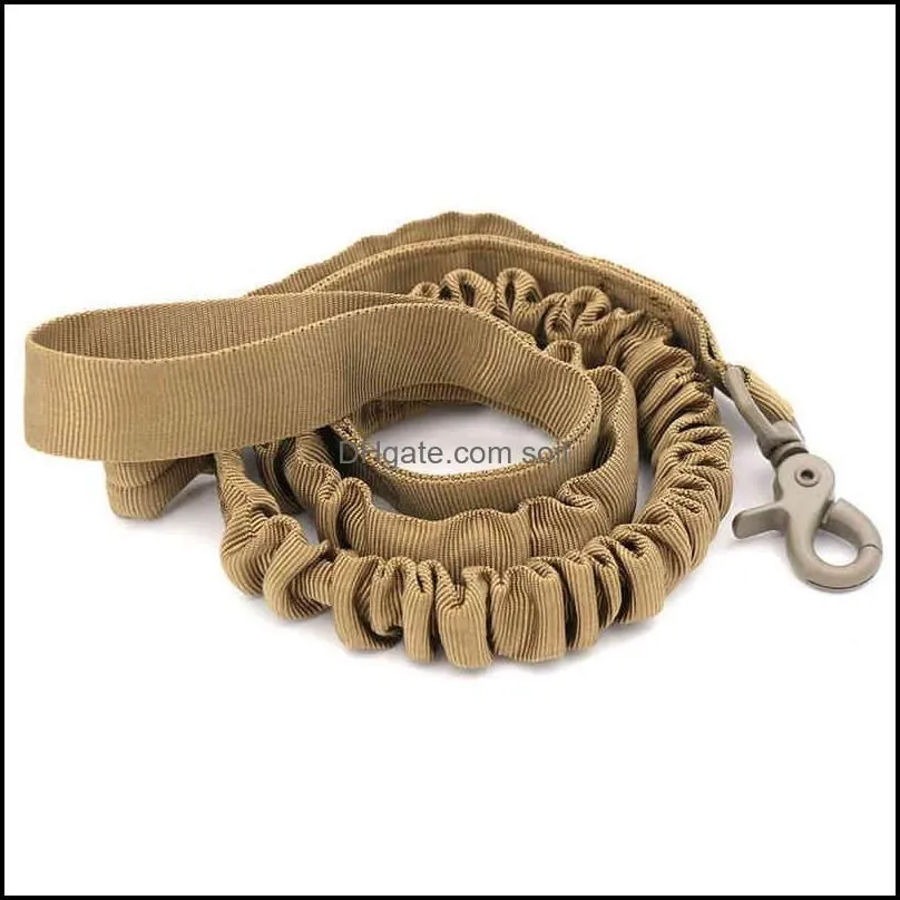 Tactical Bungee Dog Leash 2 Handle Quick Release Cat Pet Elastic Leads Rope Military Training es