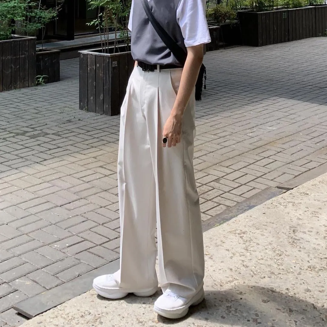 Baggy Wide Leg Dress Pants Men Big and Tall Suit Pants Mens