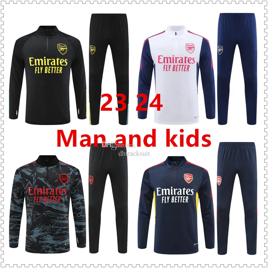 23 24 Pepe Saka Tracksuit Gunners Arsen Tuta Sportiva Willian Nicolas Tierney Smith Rowe Chandal Men and Kids Kit Surviment