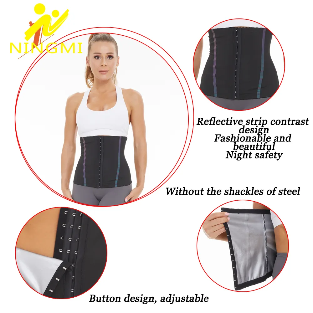 Slimming Belt NINGMI Sweat Sauna Body Shaper Corset Waist Trainer