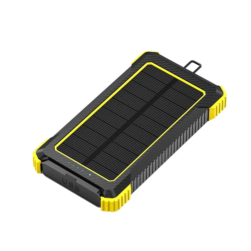 携帯電話ソーラーパワーバンク10000MAHマグネティックワイヤレス防水外部バッテリー充電器屋外緊急太陽光発電