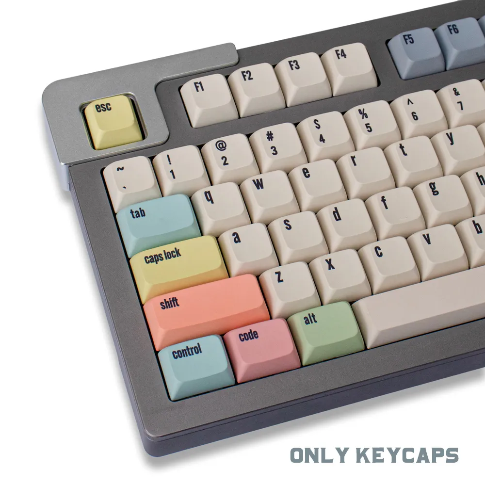 GMKキャンバス133キーXDAプロファイルPBT KEYCAPS DYE-SUB英語カスタムパーソナリティキーキャップ用メカニカルキーボード61/64/84レイアウト