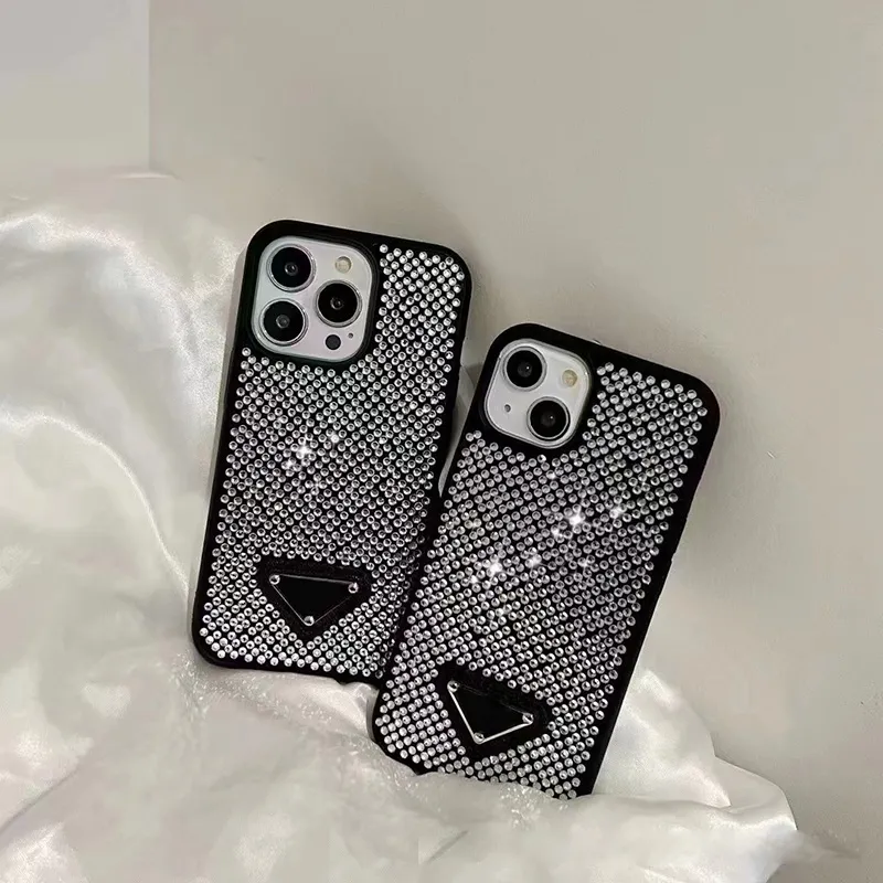 Crystal Diamond iPhone 12 Pro Max Case Designer mobiltelefonfodral Rhinestones för Apple 14 13 11 Plus Bling Luxury Glitter Sparkling Mobile Back Covers Fundas Coque 055