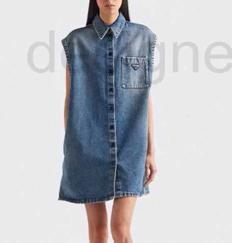 Casual jurken Designer denim damesjurk mode bijpassende riem meisje slanke rok zomer strandstraat zwart blauw maat s-l ra4h