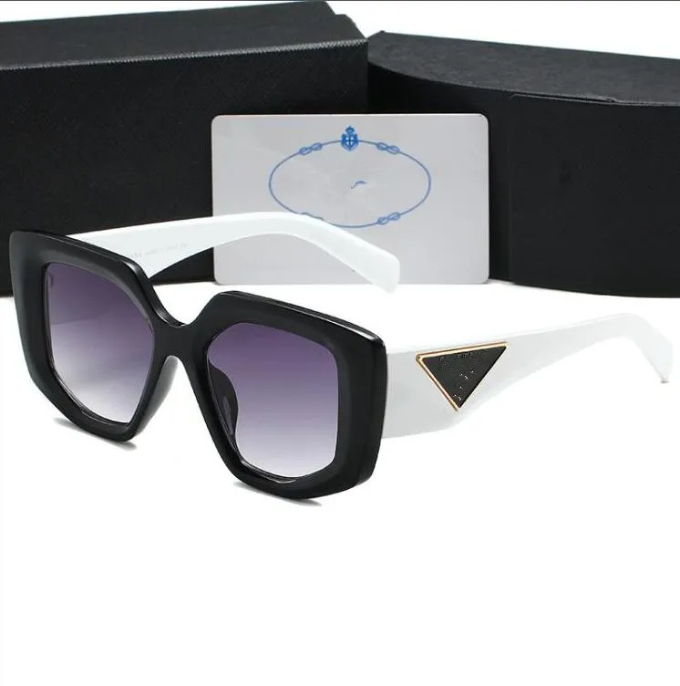 男性向けの新しい豪華な楕円形のサングラスデザイナーの夏の色合い眼鏡の黒いヴィンテージ特大のサングラスの女性男性サングラスとboxp14zs