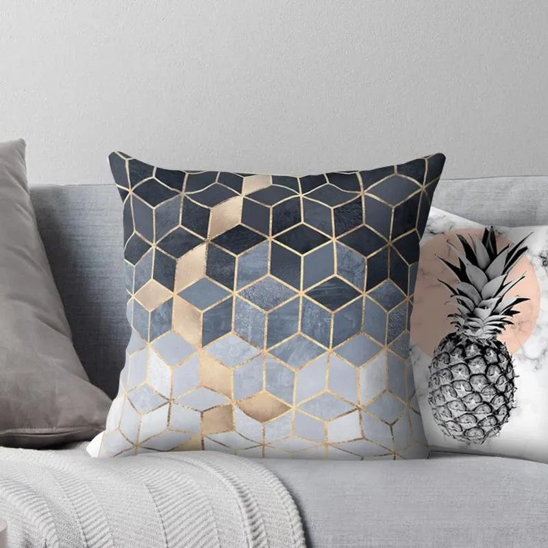 Pillow /Decorative Pineapple Leaf Geometric Cover Print Plush Decorative Pillowcase Sofa Home Decoration