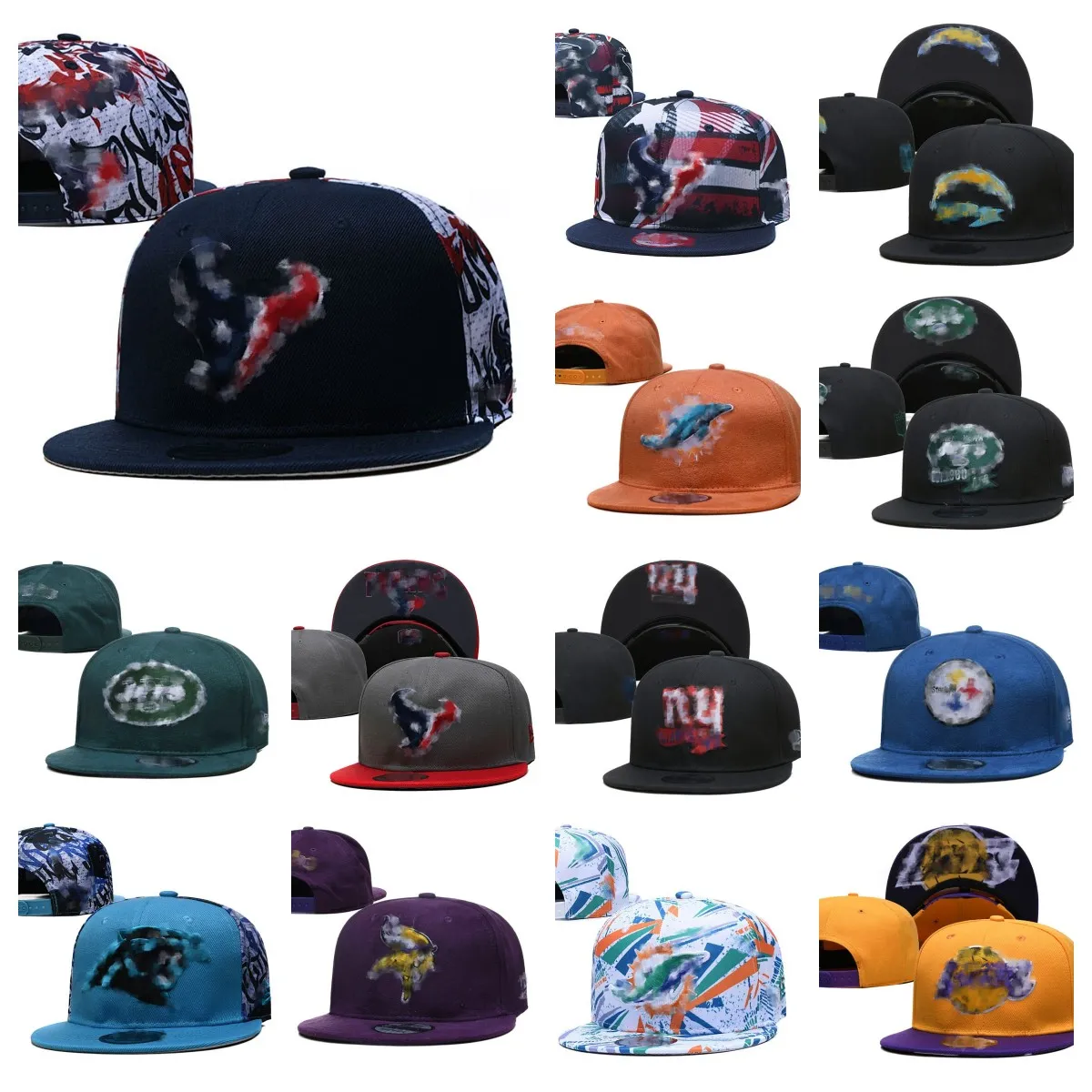 جودة جديدة للرجال نساء كرة السلة Snapback Baseball Snapbacks Hats جميع الفرق للرجال التطريز كرة القدم Sun Mesh Flex Beanies Hat Hip Hop Sports Mix Order