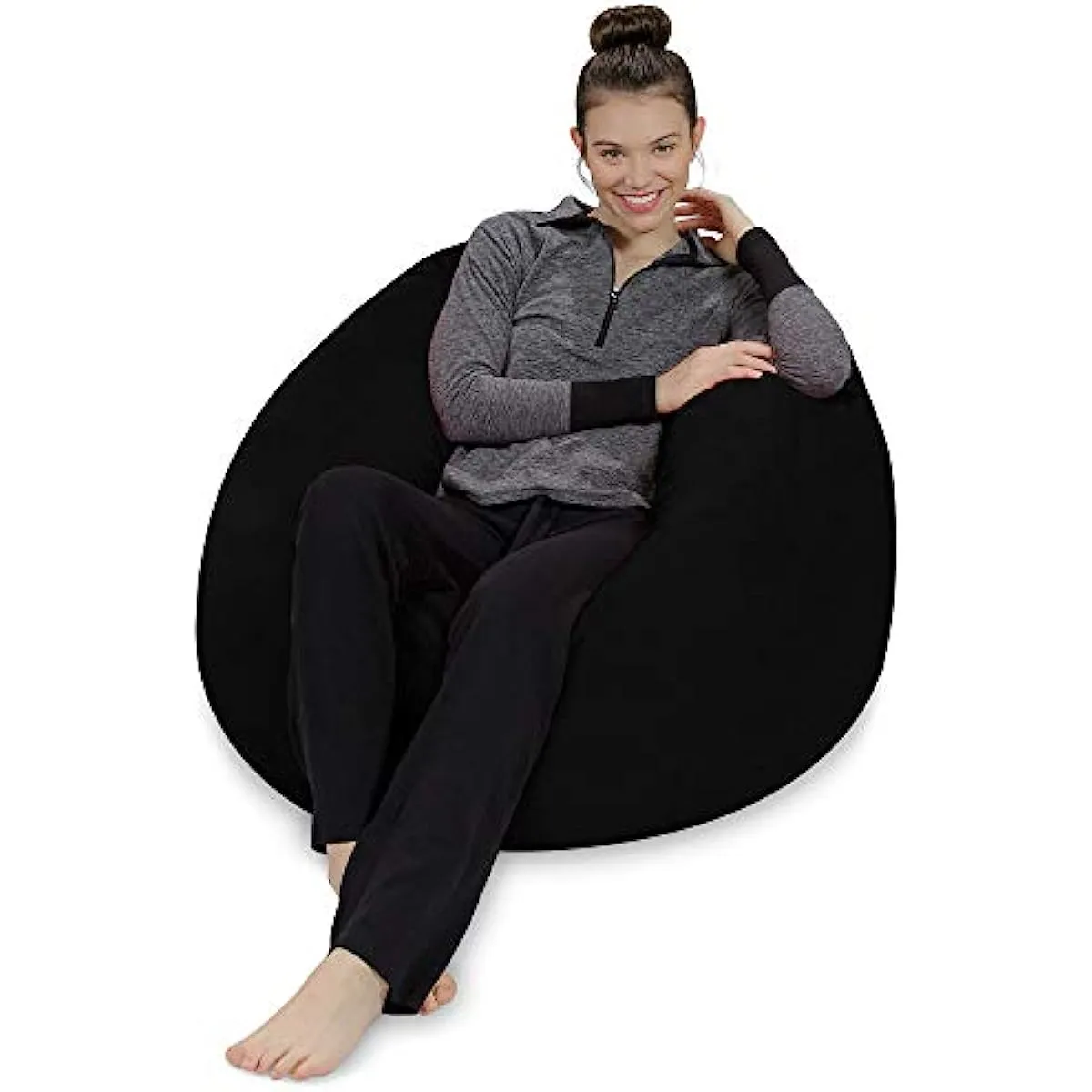 Plush Ultra Soft Bean Bag Chair Memory Foam Bean Bag Chair With