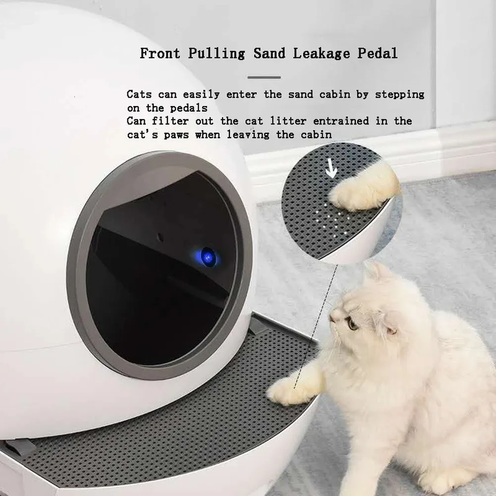 Automatic cleaning clearance of feces cat