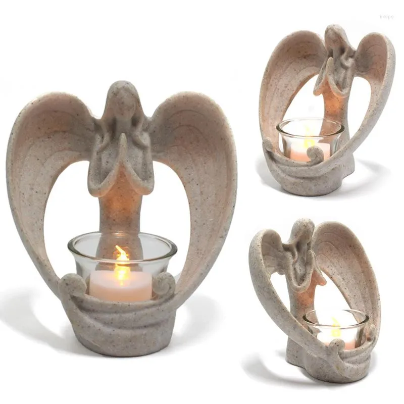 Candle Holders Classic Angel Candelabrum Ozdoby Ozdoby domowe weranda komputerowy