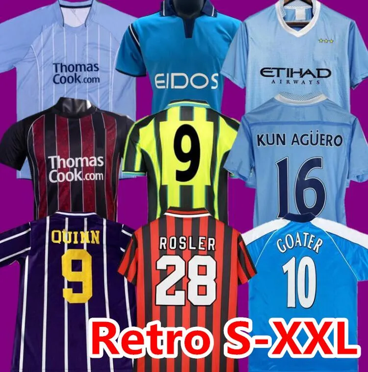 KUN AGUERO Retro fotbollströjor 98 99 00 11 12 stad 1998 1999 2000 2011 2012 1972 SILVA TEVEZ TOURE DZEKO DE JONG KOMPANY 01 02 07 08 039 Fotbollströja 82