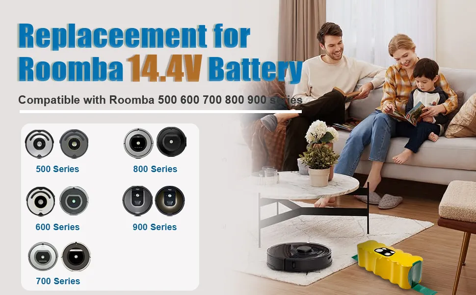 Para iRobot Roomba 500 6400mAh 14,4 V 3800mAh batería Roomba 600 700 serie  800 aspiradora