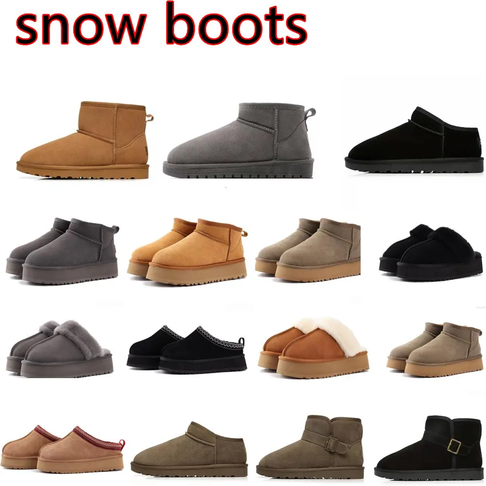 Botas de grife mulheres botas de neve de luxo inverno ultra mini bota plataforma botas para homens couro real quente tornozelo botas de pele para mulheres sapatos frete grátis