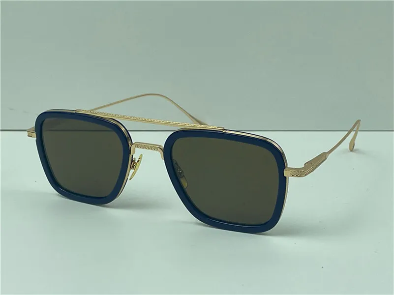 Lunettes de soleil pour hommes, design à la mode, montures carrées simples, style pop vintage, protection uv 400, haut d'extérieur, 006