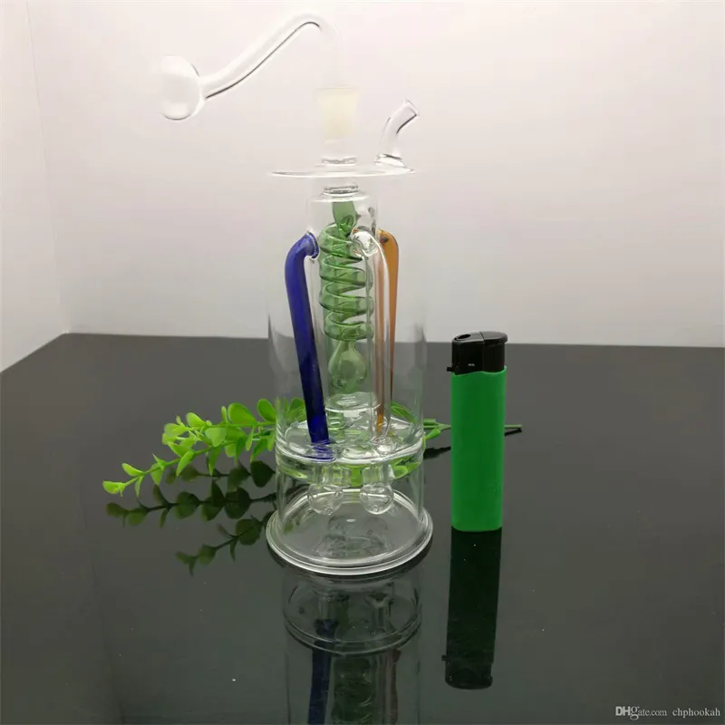 Smoking Pipes Colored multi claw wire partition board, silent glass water bottle Glass bongs Oil Burner