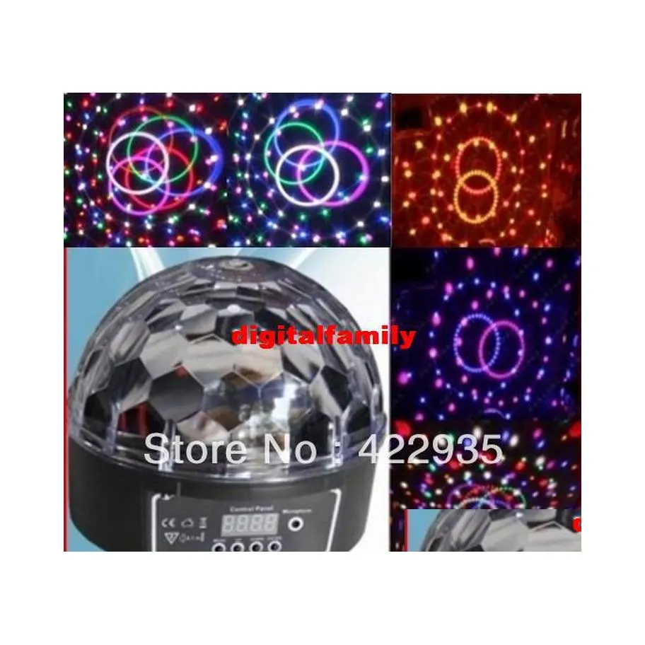 تأثيرات LED 6x3W قناة DMX512 التحكم الرقمي RGB Crystal Magic Ball تأثير DMX Disco DJ Stage BB Drop Drop Lights Lighti DHHFD