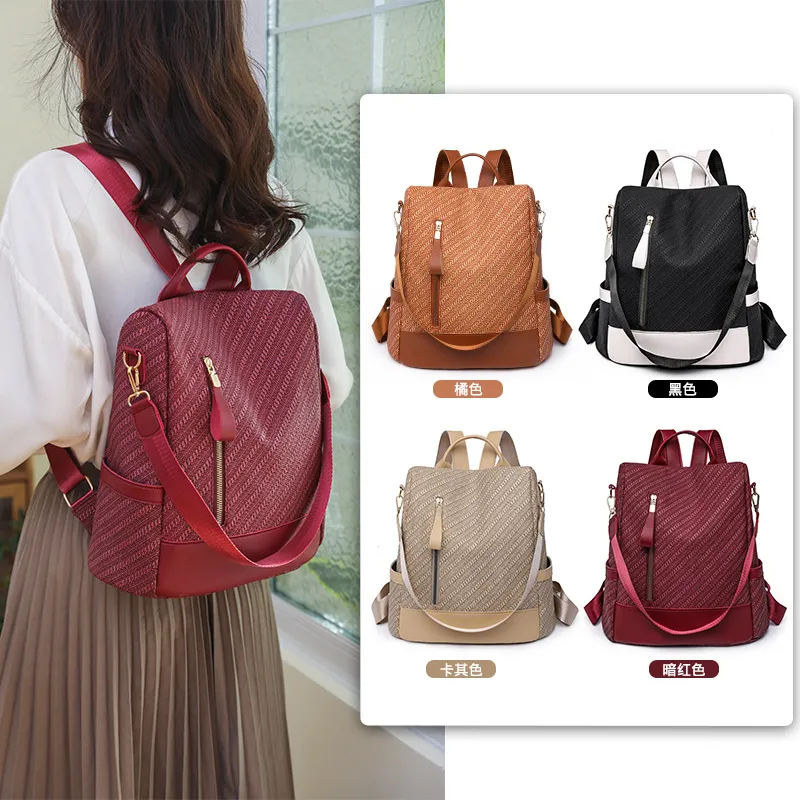 Women Men Backpack Style Genuine Leather Fashion Casual Bags Small Girl Schoolbag Business Laptop Backpack Charging Bagpack Rucksack Sport&Outdoor Packs 6750