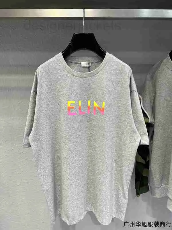 Men's T-Shirts designer High-quality front color letter printing for men and women with floral gray matching 663L