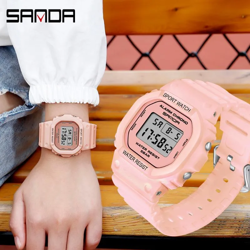 Wristwatches Relojes Para Mujer 2023 G Style Waterproof Woman Digital Watches Man LED Alarm Boy Sports Watch Girl Ladies