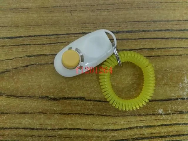 wholesale Fashion Dog Pet Click Clicker Training Trainer Aid Wrist Mix colors