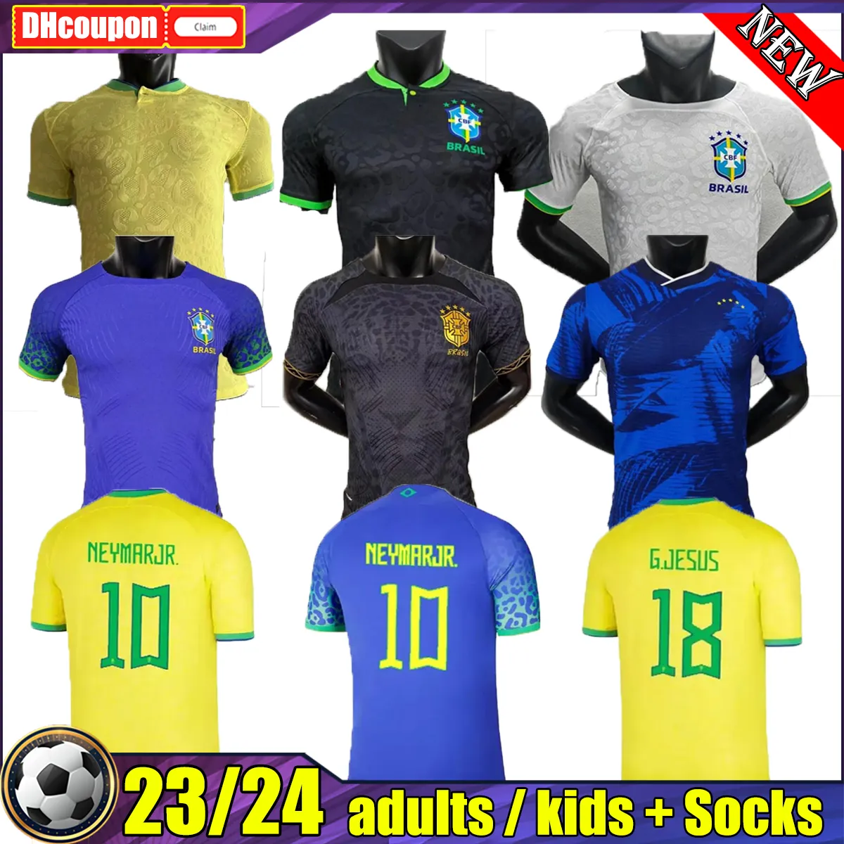 Player Version 2022 2023 PAQUETA Soccer Jerseys BRAZILS COUTINHO