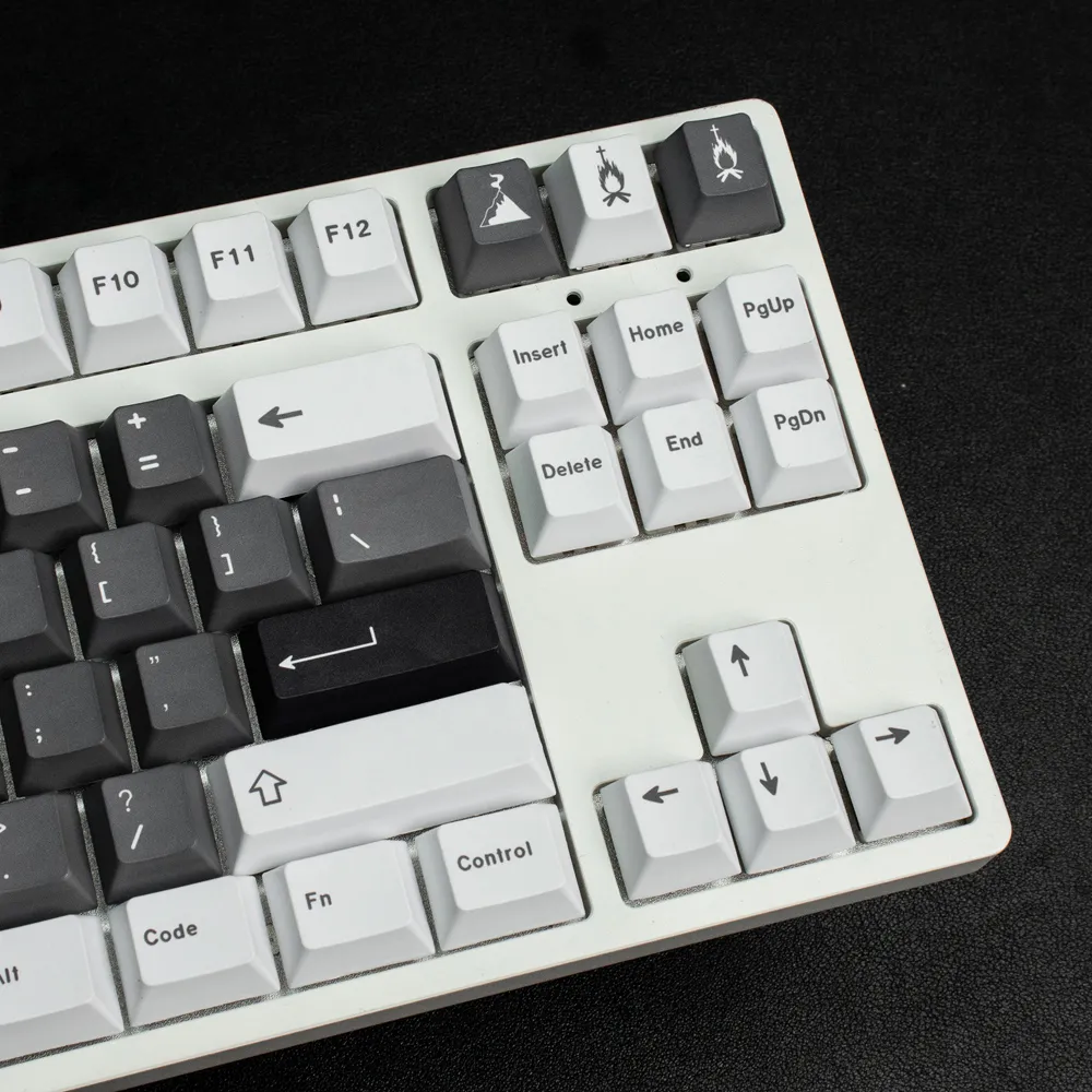 Большой комплект GMK Ashes Dye-Sub Profile Pbt Capcap английский индивидуальный клавиш для механической клавиатуры 61/64/68/75/84