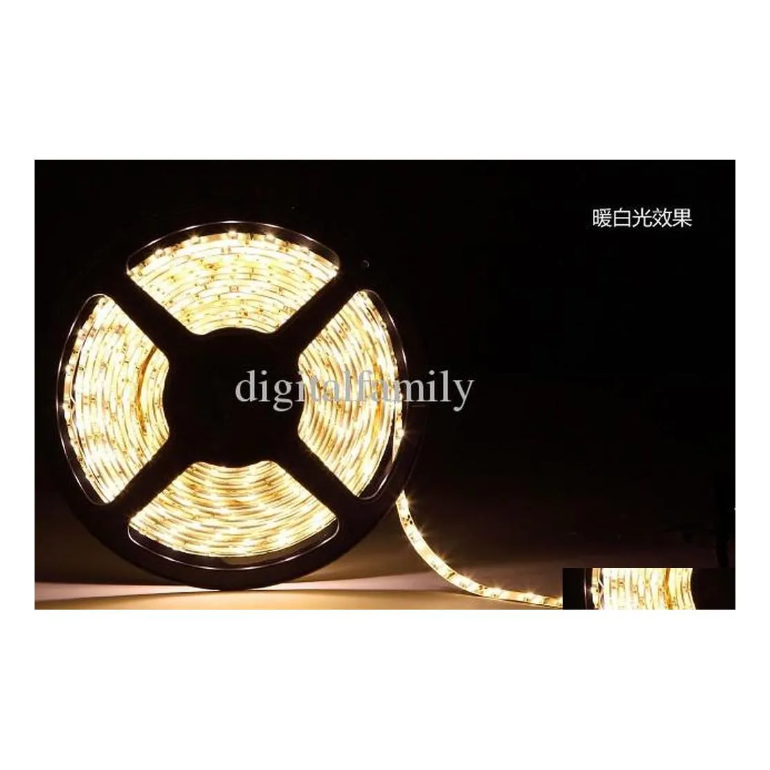 شرائح LED 10M 2 لفات 5050 SMD دافئ أبيض واحد اللون مقاوم للماء 300 شريط ضوء شريط 10 متر إسقاط الأضواء تسليم الإضاءة holi dhyav