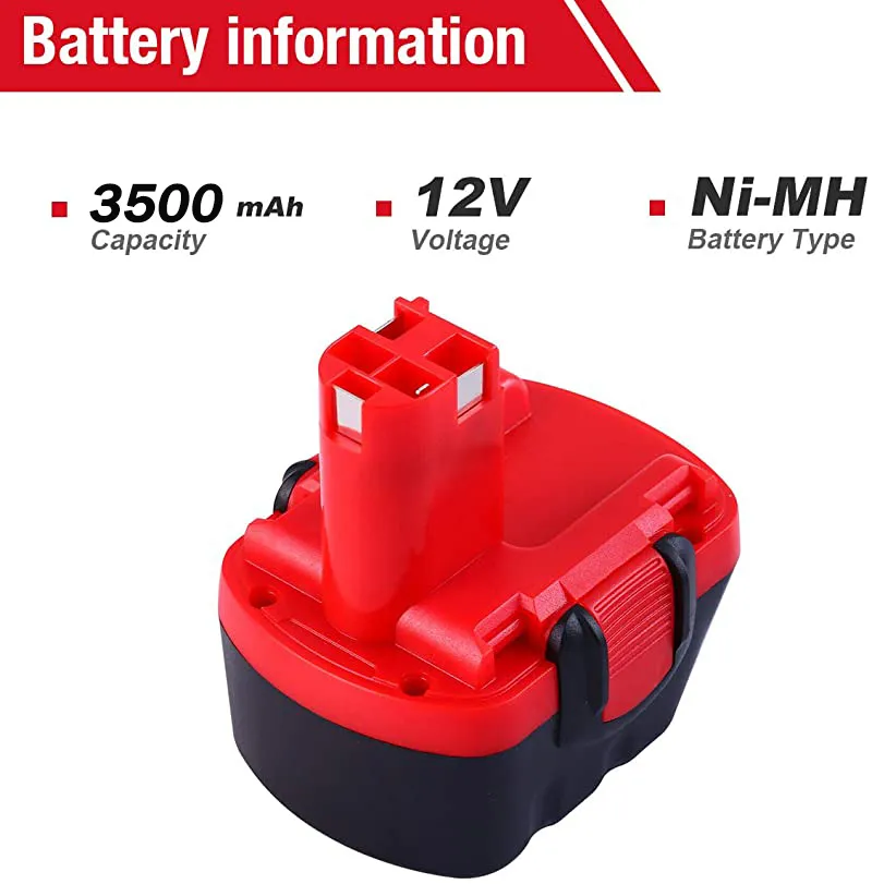 Pour Bosch 14.4V 12V Batterie D70745 PSR 12 GSR 12 VE-2 GSB12 VE-2 Batterie Rechargeable 2607335273 BAT038 BAT043 BAT045 BAT040 RU