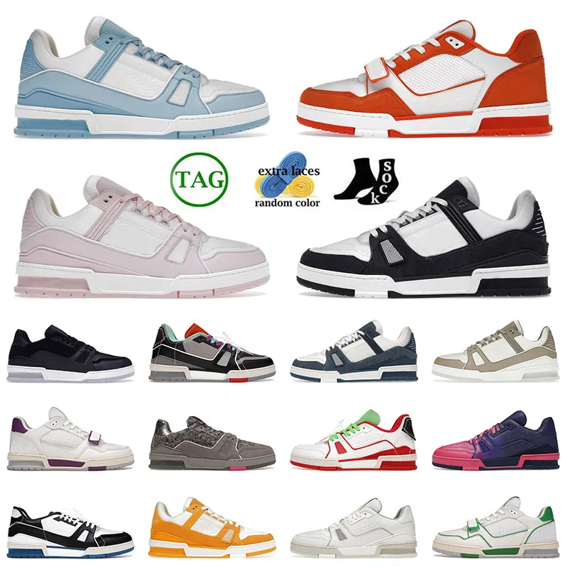 Diseñador para hombre Mujer Lujo Virgil Trainer Zapatos casuales Cuero con cordones Plataforma Suela Negro Blanco Unc Superposiciones de letras Zapatillas de deporte Mocasines de gamuza Tamaño 36-45