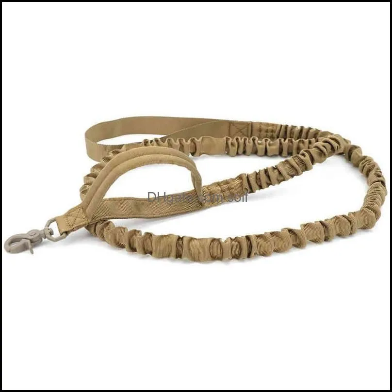 Tactical Bungee Dog Leash 2 Handle Quick Release Cat Pet Elastic Leads Rope Military Training es