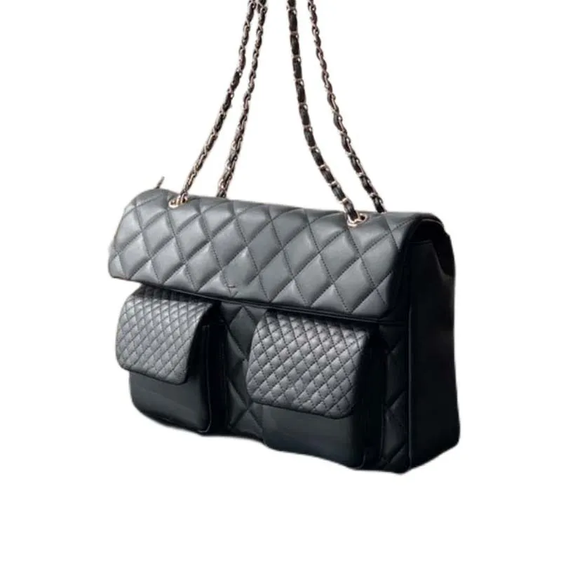 C409 sac à main sac d'épaule marque concepteur de créateurs en cuir dames métal métal noir clamhell messager sacs de chaîne de messager boîte en gros petit sac vintage parfumé