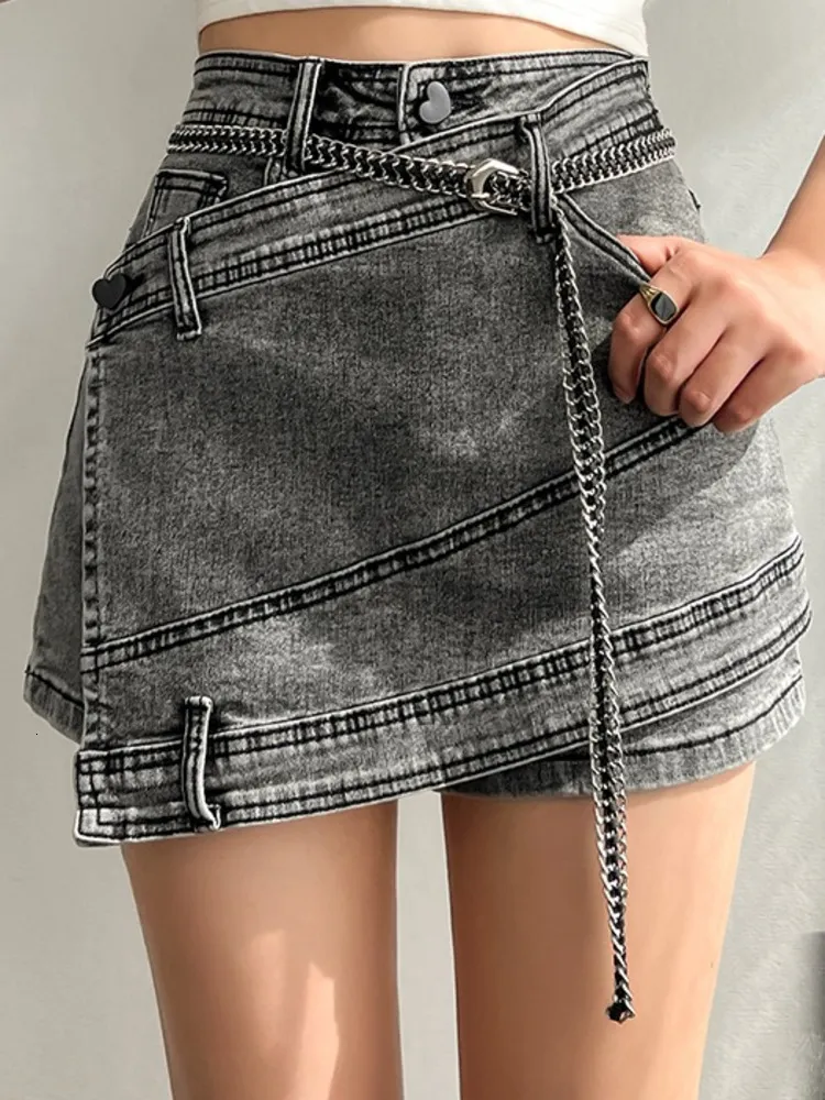 Gonna vita deals alta jeans