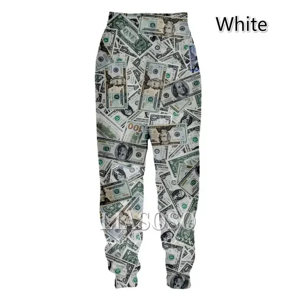 3d Print Men Women Money Gold Harajuku Full Length Sweatpants Winter Pants Casual Funny Trousers 005