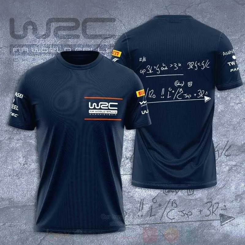 Xz8b Moda Masculina t-Shirt Oversized 23 New F1 Formula One Racing Team Wrc e Women's Crew Neck Streetwear Impressão 3D Motorsport Rally 9h1j
