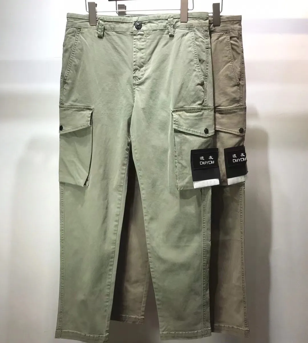 Duyou Men's Pants Brand Designers Pants Metal Nylon Pocket broderade Badge Casual byxor Tunna reflekterande byxor Storlek M-2XL 0075