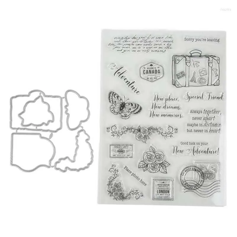 Embossing Stamp Unique Shape Clear Kit For DIY Crafts Scrapbook