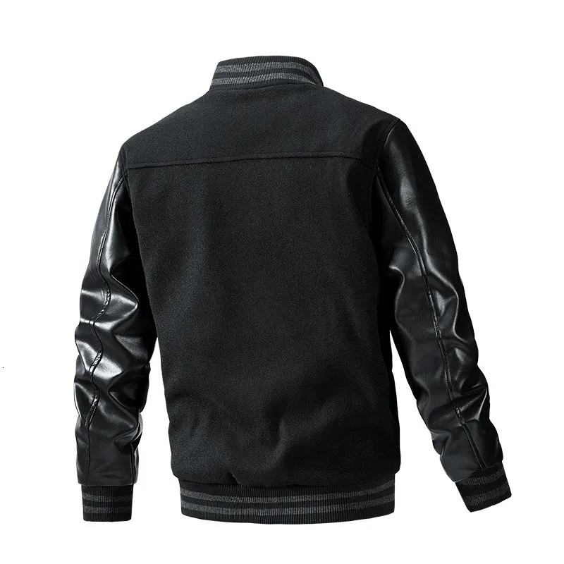 Mens Jackets Arrival Baseball Jacket Bomber Autumn Winter Clothing Leather Sleeve Thin Cotton Coats Size M 3XL 230317 From 27 9 DHgate