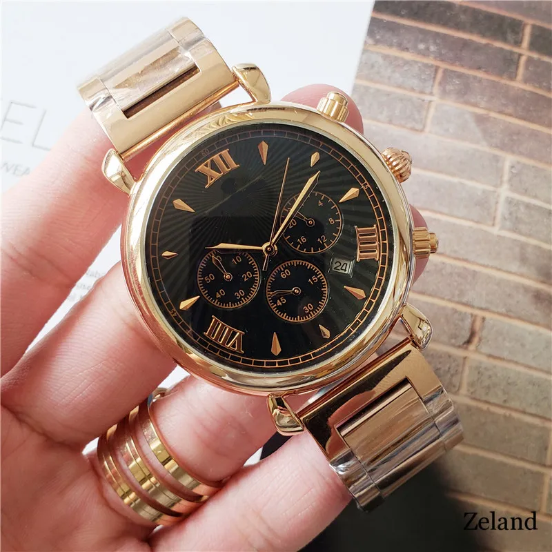 2023 nouvelle marque originale affaires montre pour hommes classique boîtier rond montre à quartz montre-bracelet horloge recommandée q3